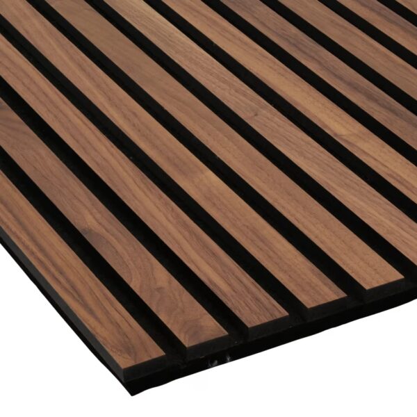 Akustikpaneel Amerikanische Walnuss Geölt MDF Schwarz Swissmark