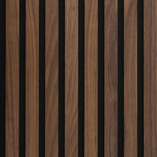 Akustikpaneel Amerikanische Walnuss Geölt MDF Schwarz Swissmark