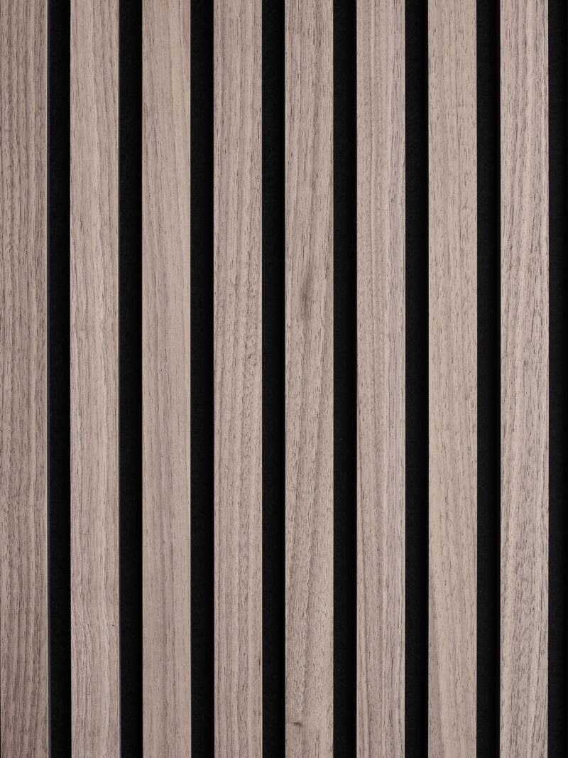 Swissmark Akustikpaneele Amerikanische Walnuss MDF Schwarz / Filz Schwarz