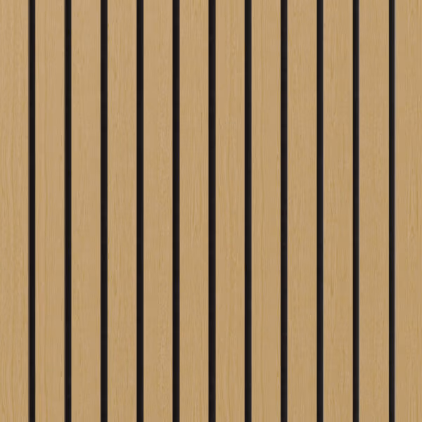 Swissmark Akustikpaneel Eiche natur - 40 mm Schwarzer Filz - Feuerhemmend