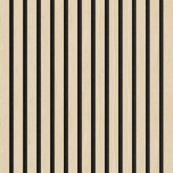 Swissmark Akustikpaneel Eiche Weiss - 31mm Schwarzer Filz - Feuerhemmend