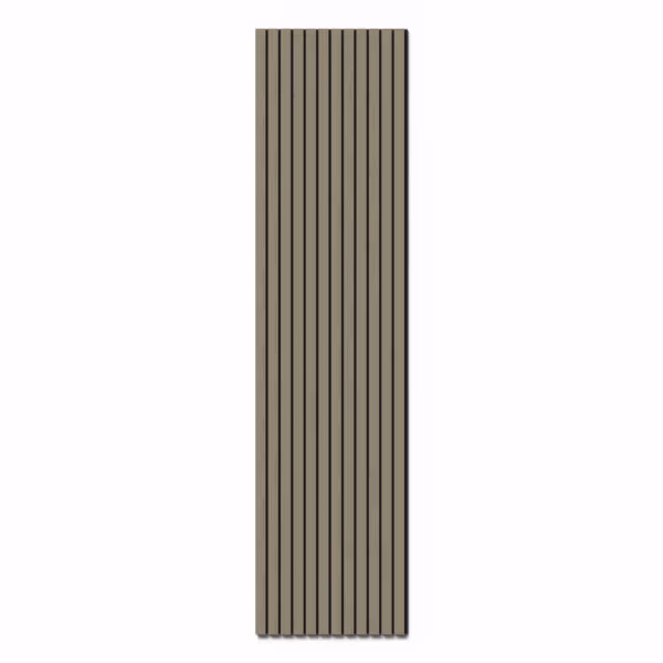 Swissmark Akustikpaneel Eiche Grau - 40 mm Schwarzer Filz - Feuerhemmend