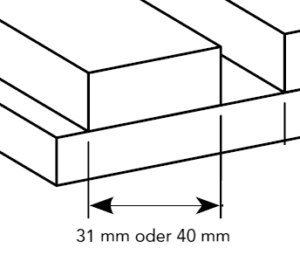Lamellenbreite 31mm oder 40 mm