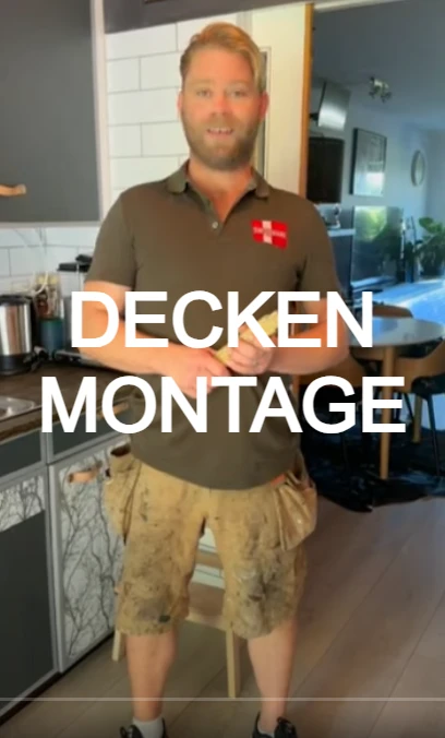 Deckenmontage