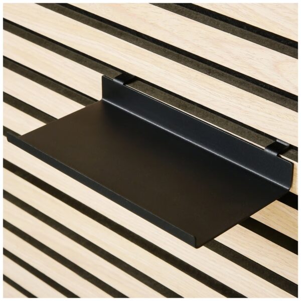 Ablage Regal für Akustikpaneele Schwarz 200mm