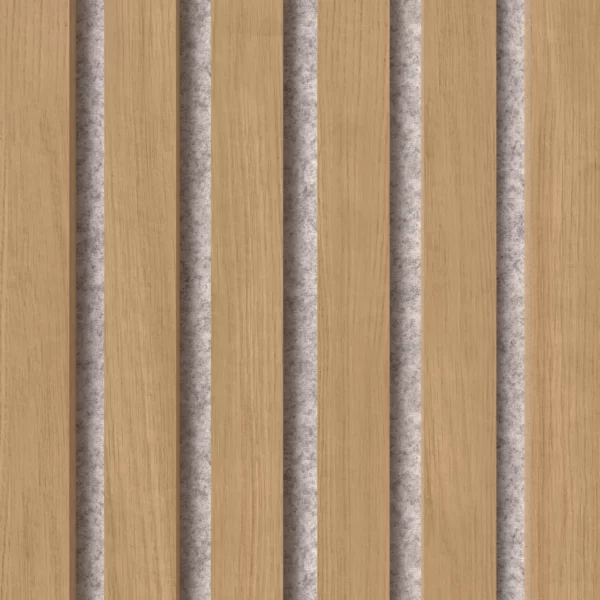 Swissmark Akustikpaneel - Eiche Natur - Brauner MDF - Grauer Filz