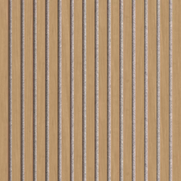 Swissmark Akustikpaneel - Eiche Natur - Brauner MDF - Grauer Filz