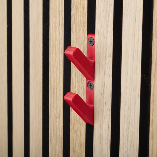 3D-Haken Rot für Akustikpaneele