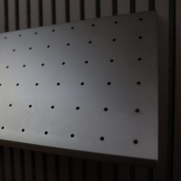 Schuhregal für Akustikpaneele